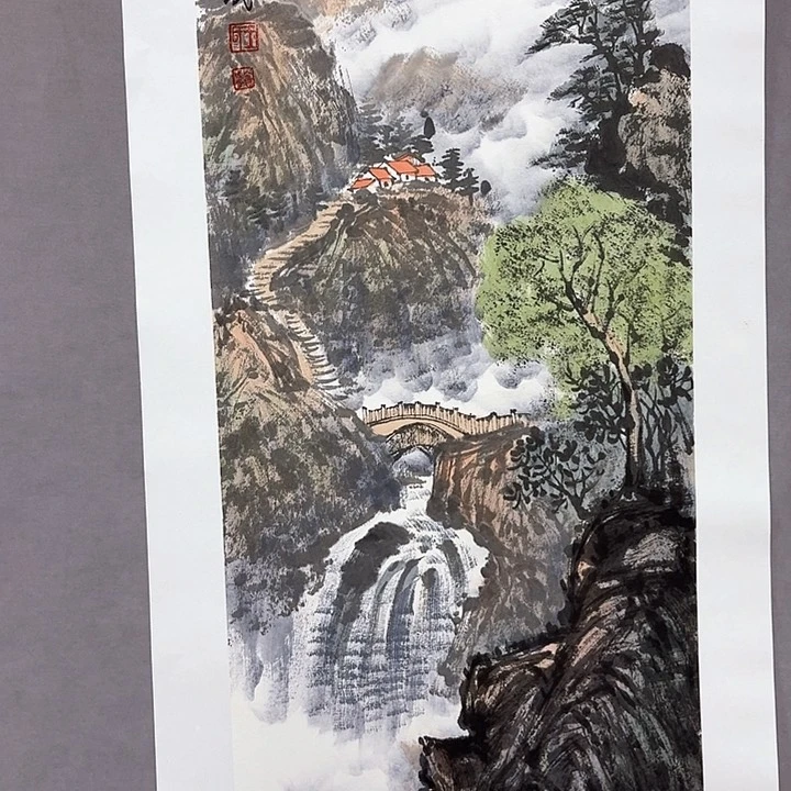 国画亲笔手绘放心去藏