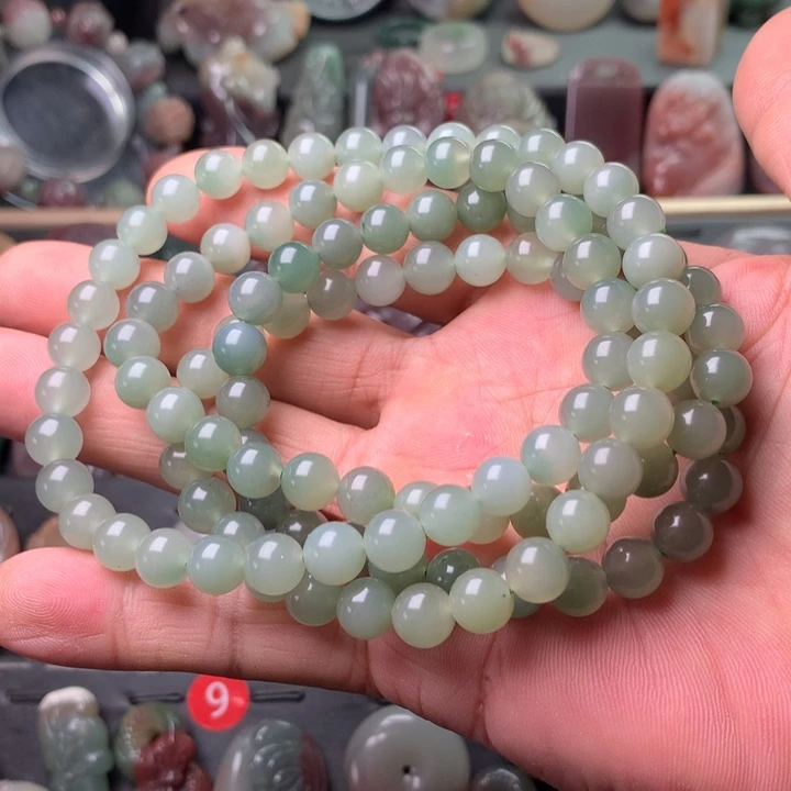 玛瑙/玉髓手链未镶嵌8毫米108颗4圈