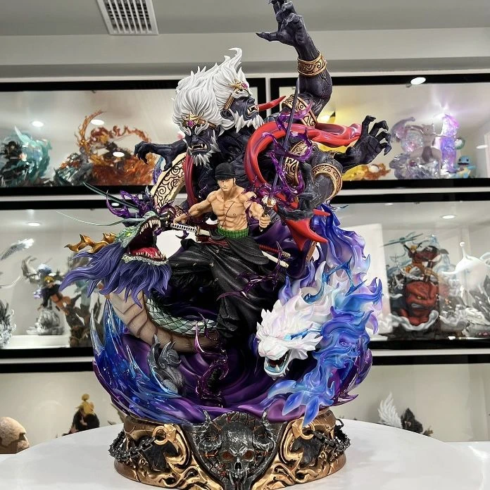 【40厘米全款现货】海贼王地狱之王双头阎魔索隆动漫雕像模型摆件