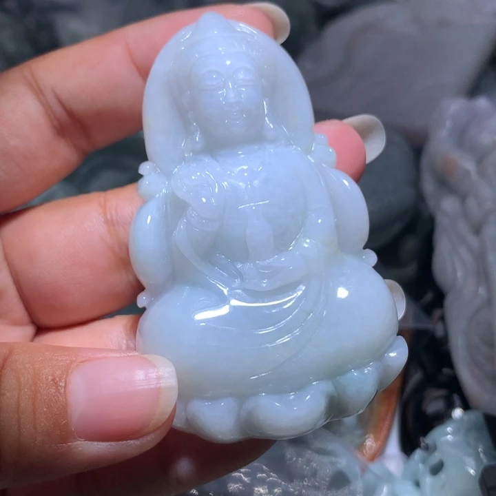 翡翠未镶嵌颈饰保真天然A货翡翠