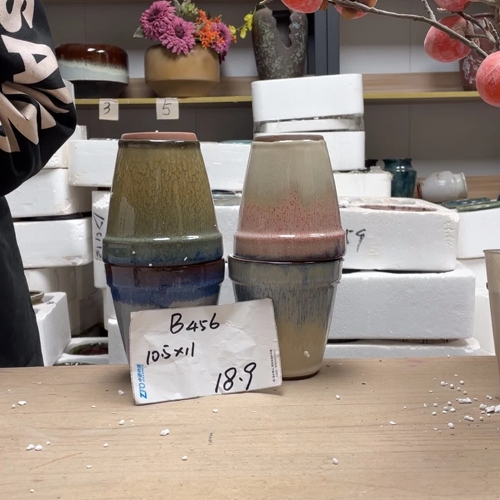 粗陶多肉花盆微瑕456