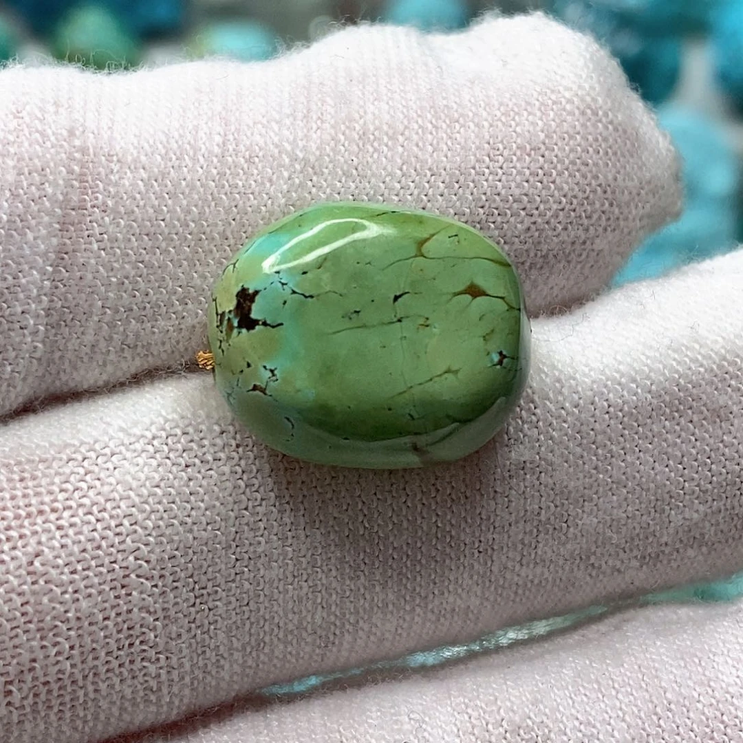 绿松石未镶嵌天然原矿 地大质检