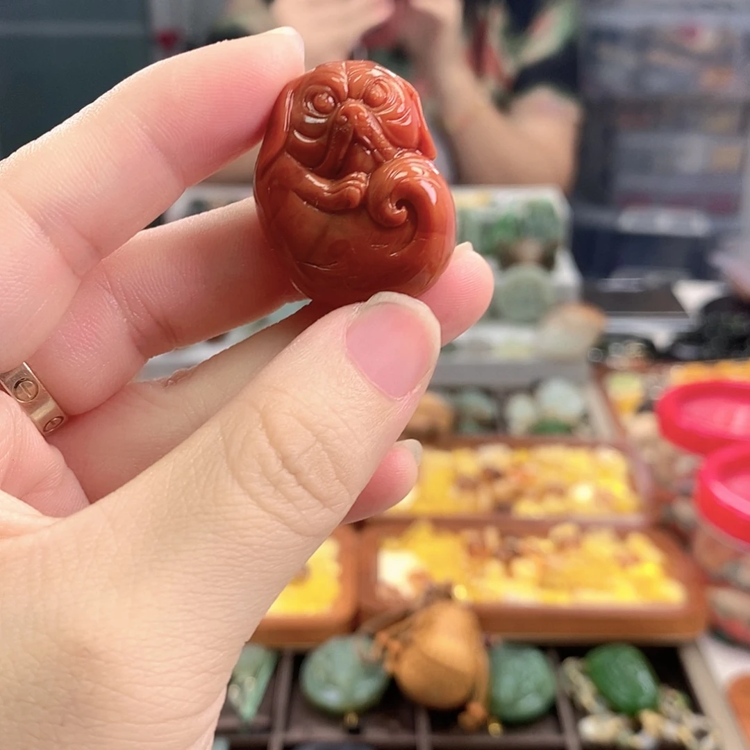 南红玛瑙合金颈饰