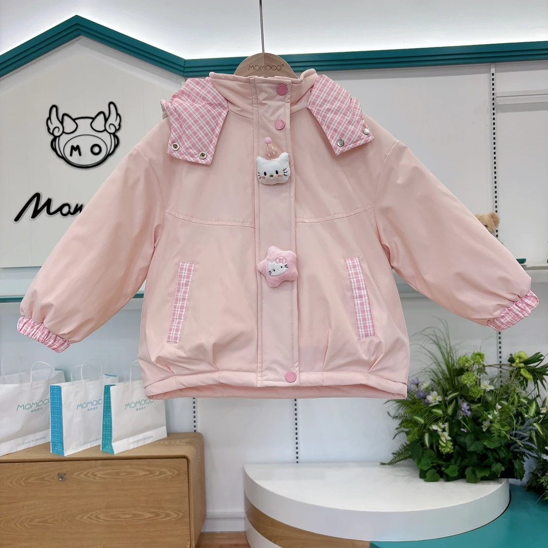 MOMOCO冬季2025新款女童甜美可爱棉服外套77830107069
