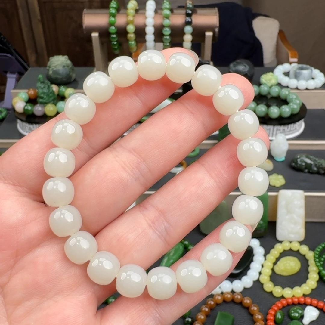 和田玉未镶嵌手链