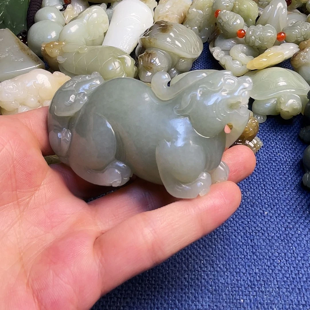 和田玉把件未镶嵌古*