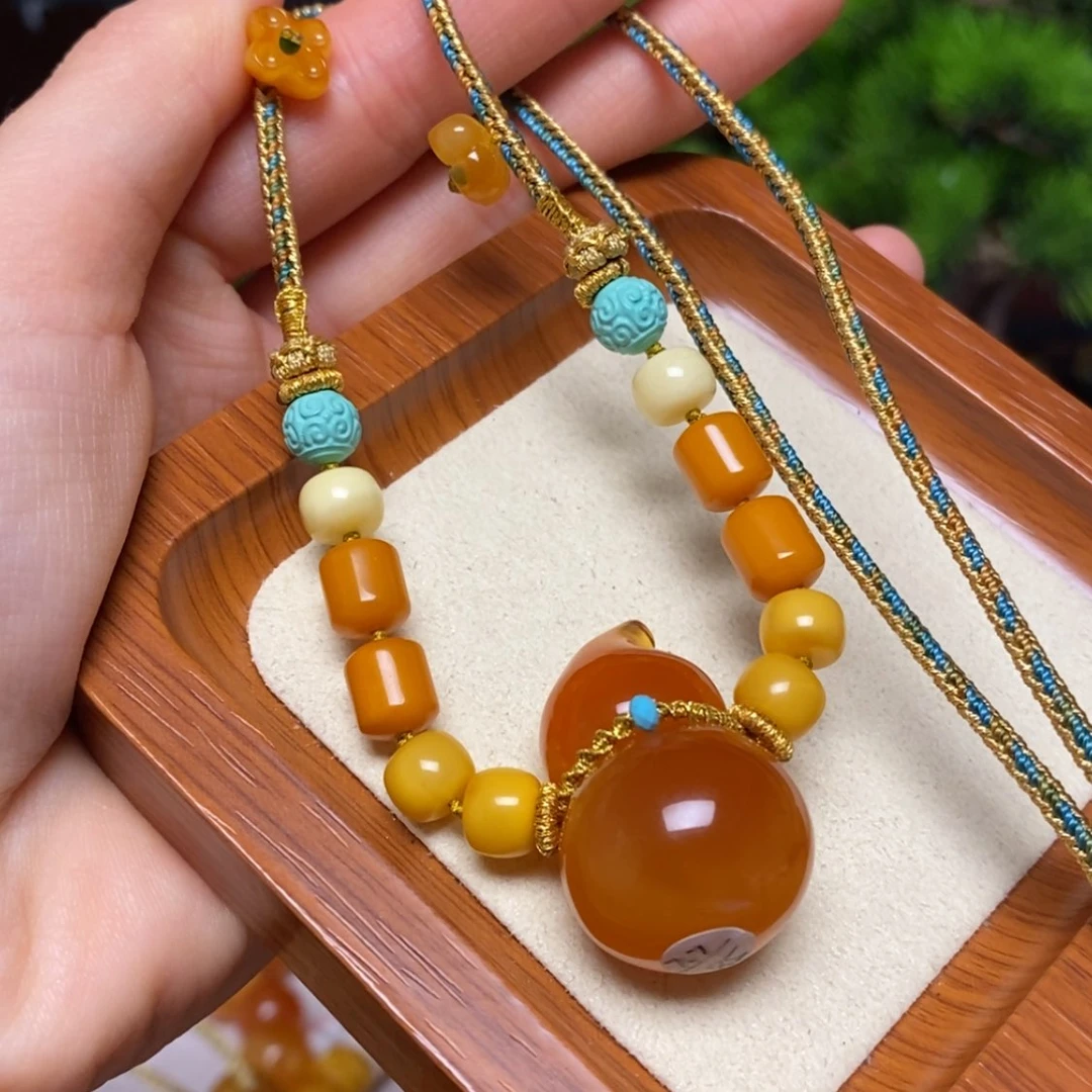 【闪购商品】蜜蜡颈饰未镶嵌项链