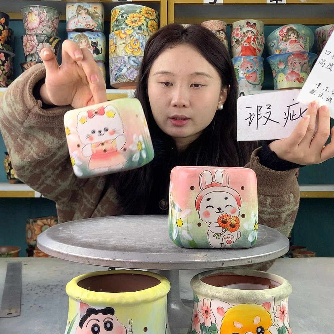 陶景德镇手工花盆740