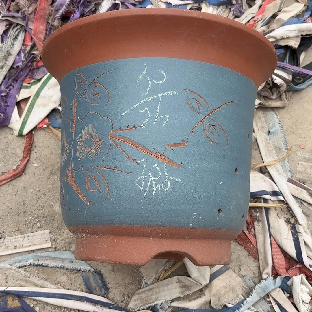 宜兴紫砂花盆，现货发