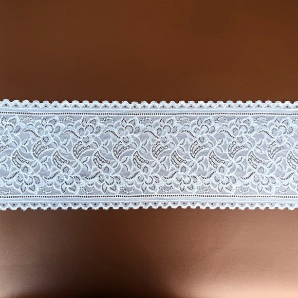 黑白双色加宽白色蕾丝花边用于裙子下摆家纺服装的装饰辅料镂空