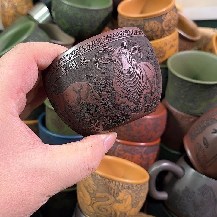 茶杯紫砂全手工紫砂主人杯