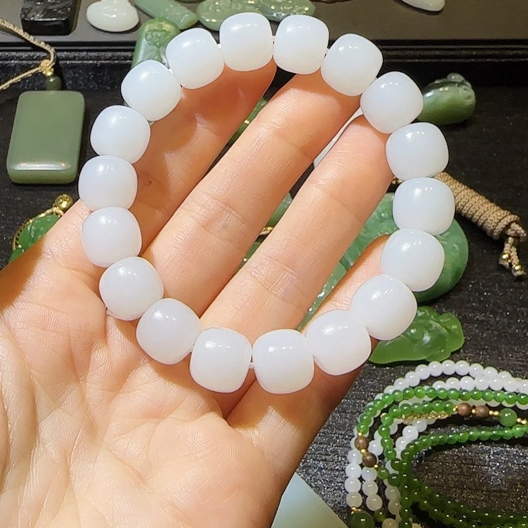 和田玉未镶嵌手链