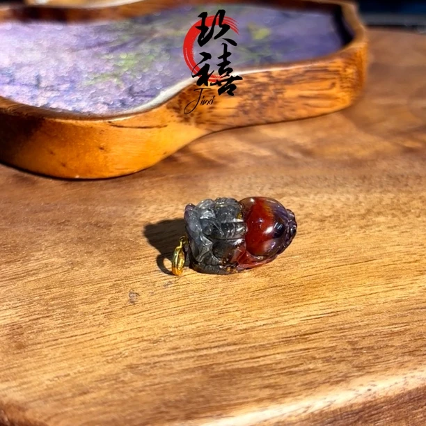 【二妹推荐】18k金 高品极光四色貔貅吊坠B91403553    多样性发一