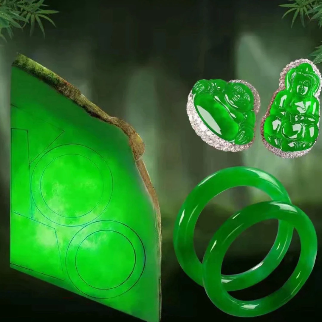 冰种缅料chlorite  ，多样性发货发其一