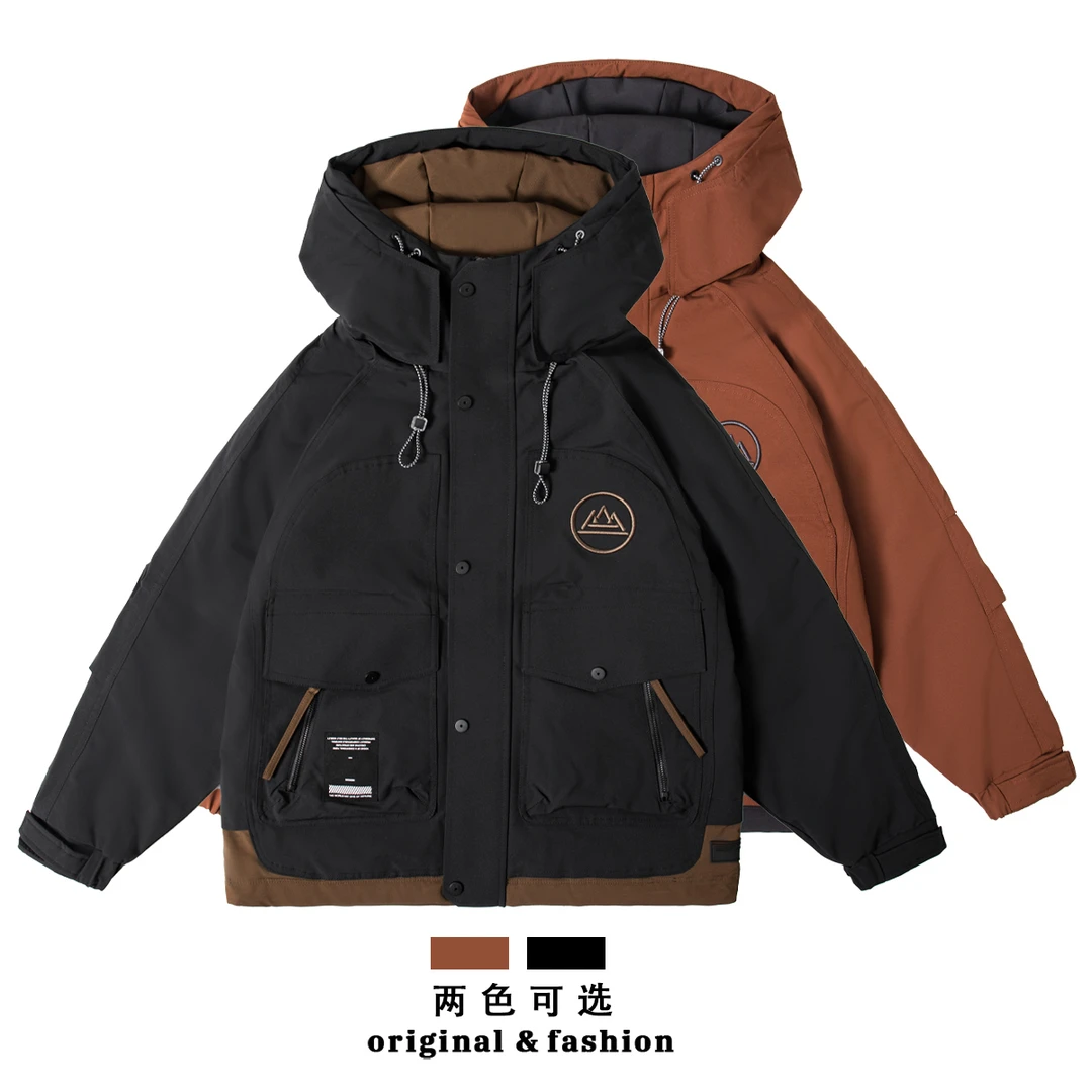 90白鸭绒羽绒服工装户外运动休闲保暖白鸭绒羽绒服755