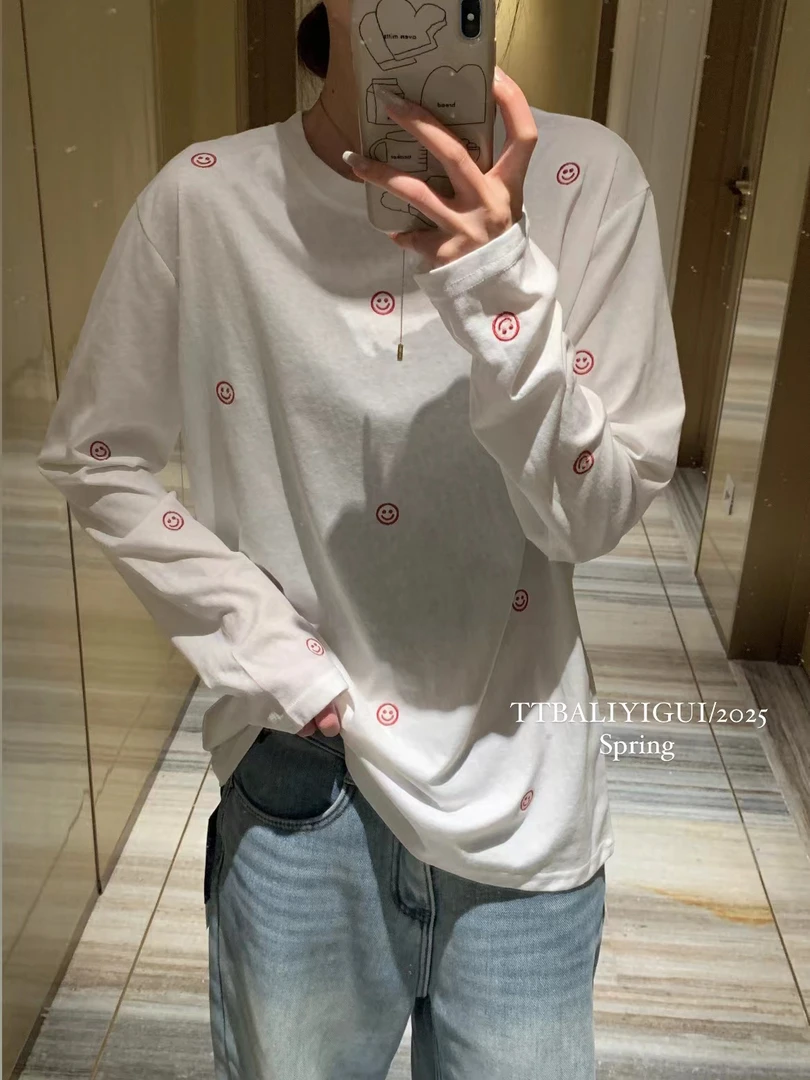 蕊蕊家春款笑脸体恤