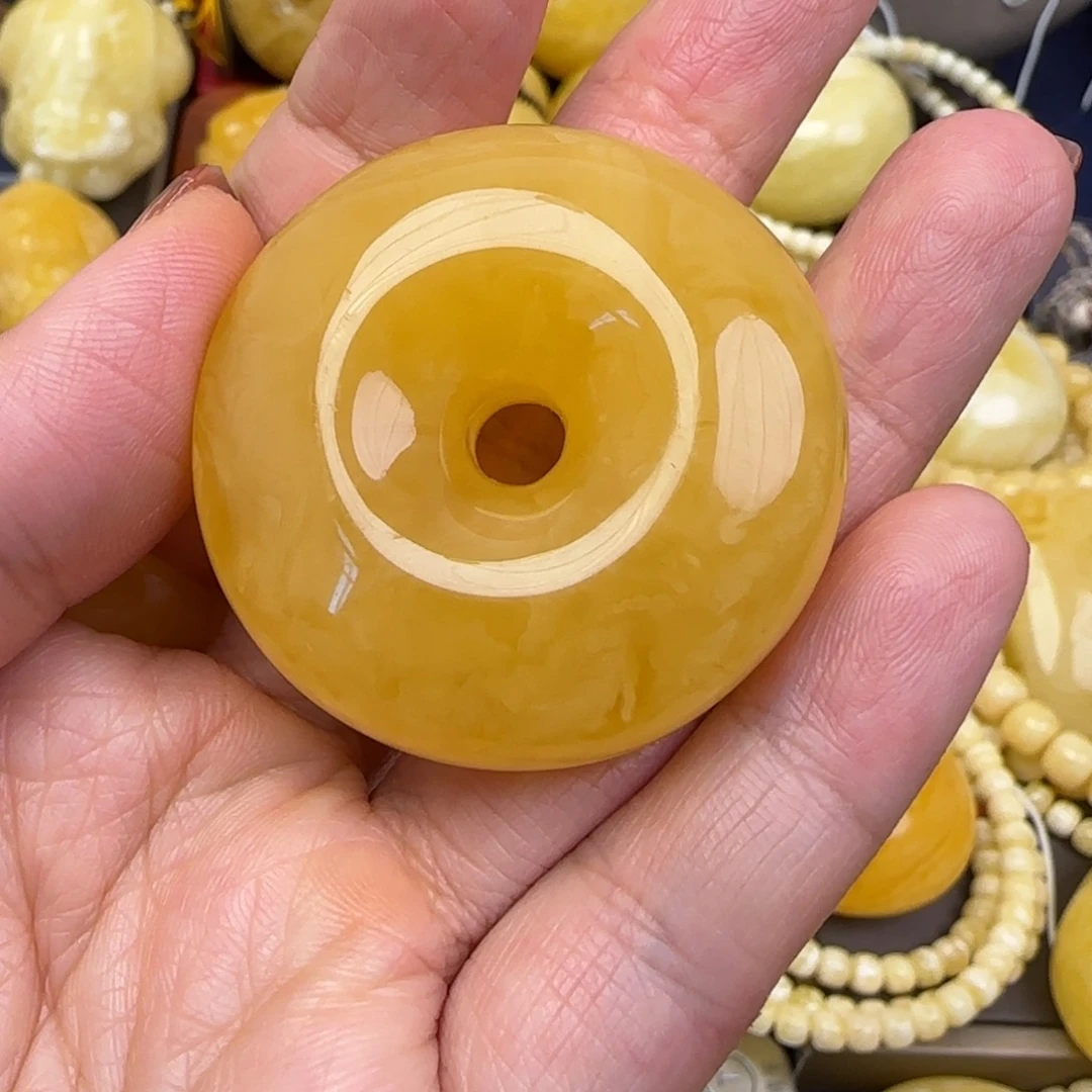 蜜蜡颈饰未镶嵌天然蜜蜡