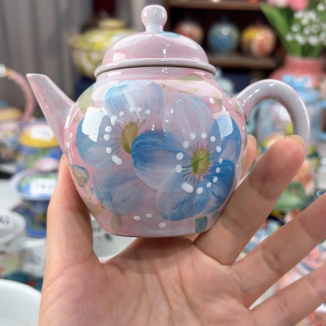 景德镇手绘高温釉下彩陶瓷茶具