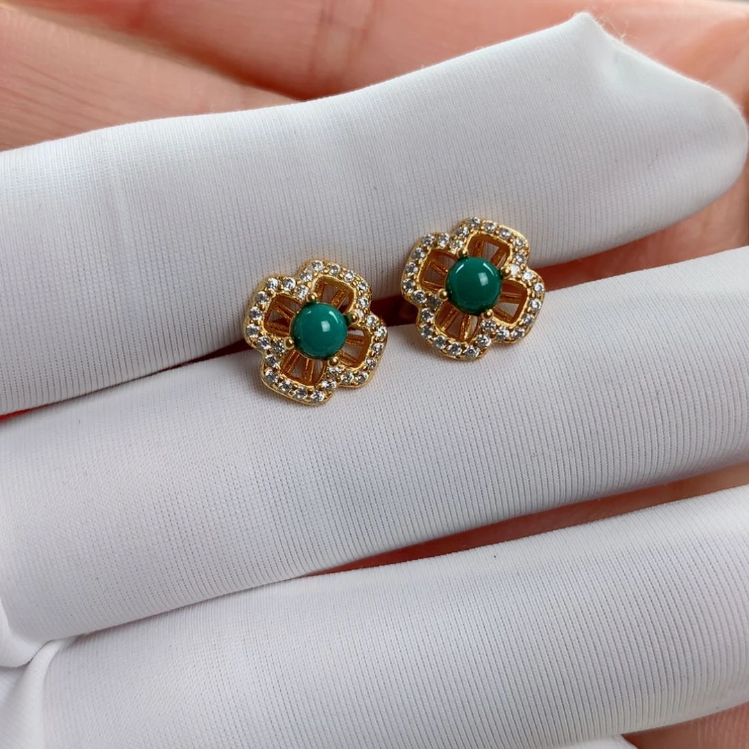 银S925镶嵌绿松石珠宝奇石