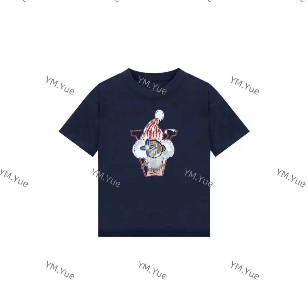 【卡通小熊】2025早春新款卡通印花玩偶小熊百搭休闲圆领短袖女t恤