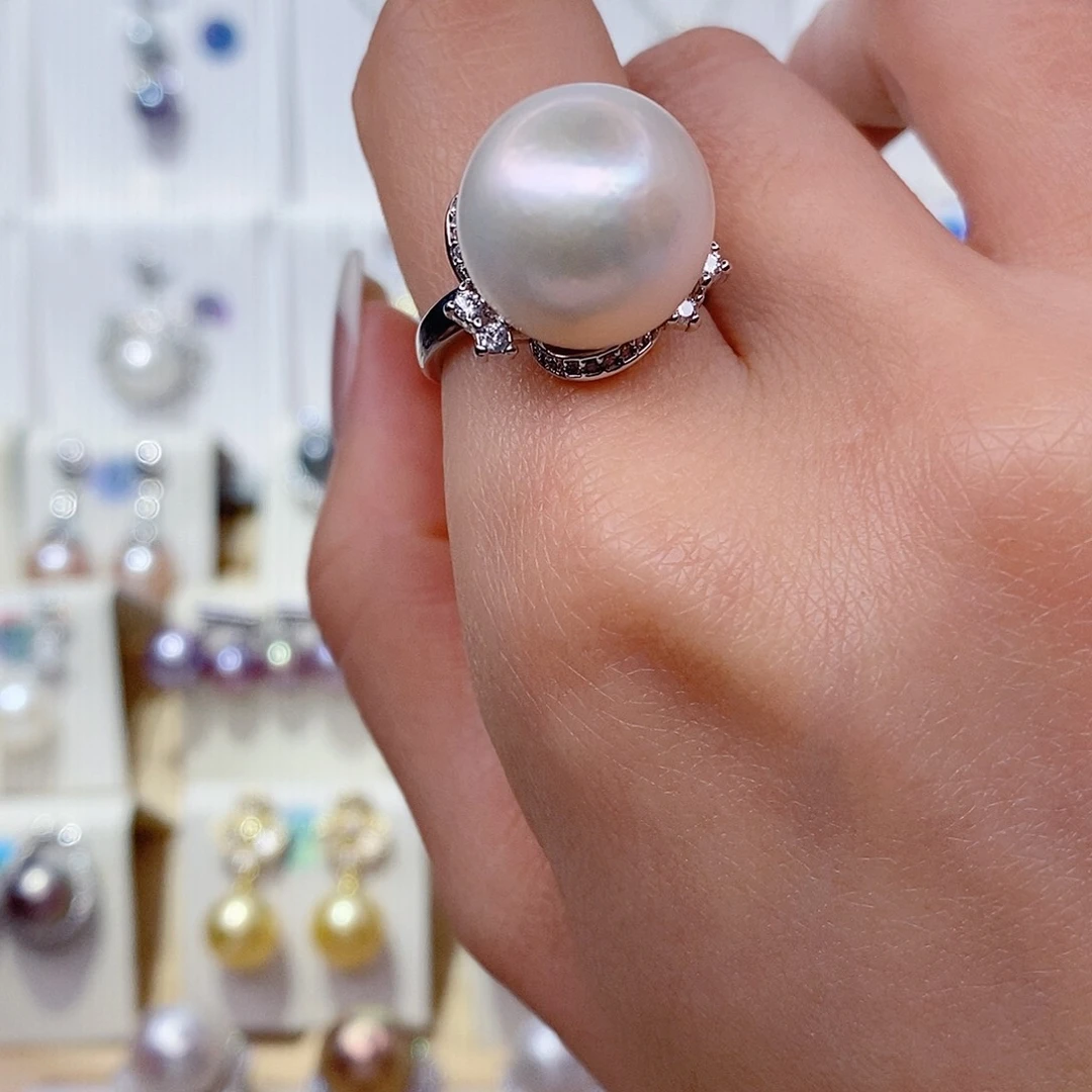 未镶嵌淡水珍珠戒指15➕
