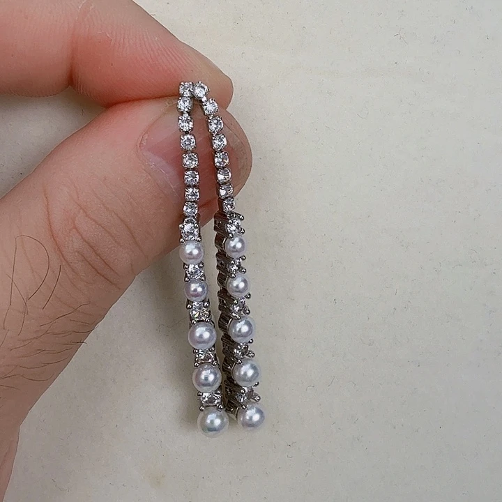 淡水珍珠耳饰未镶嵌