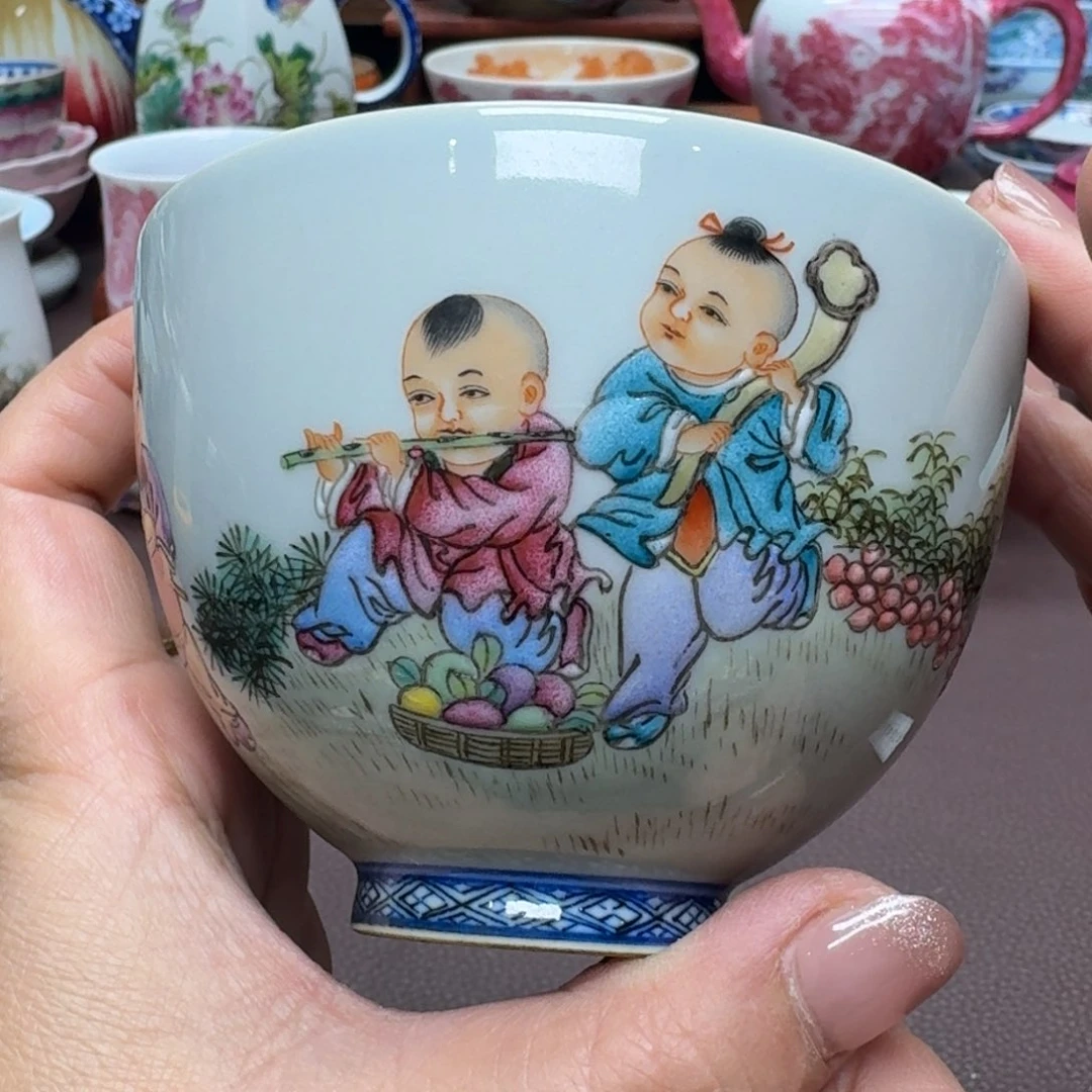 瓷片景德镇仿古手工制作精品展示