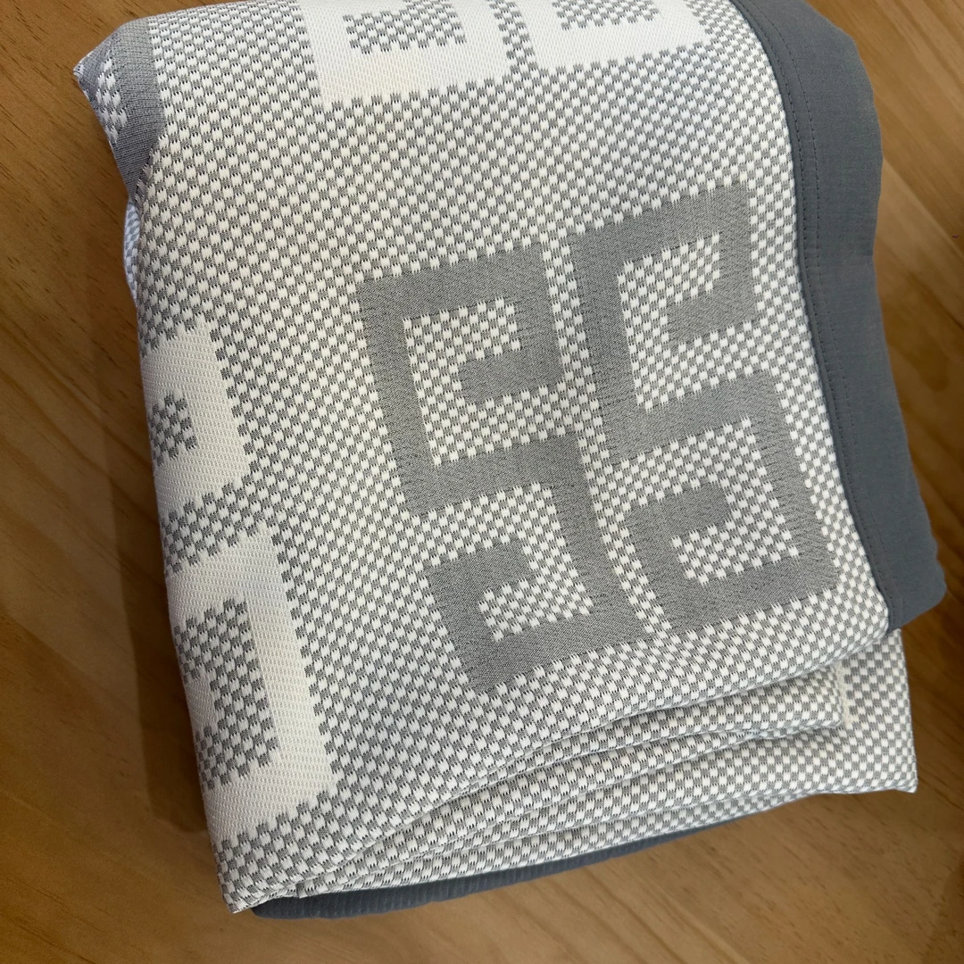 【灰字格】150*200软凉席舒适透气多功能毯休闲毯
