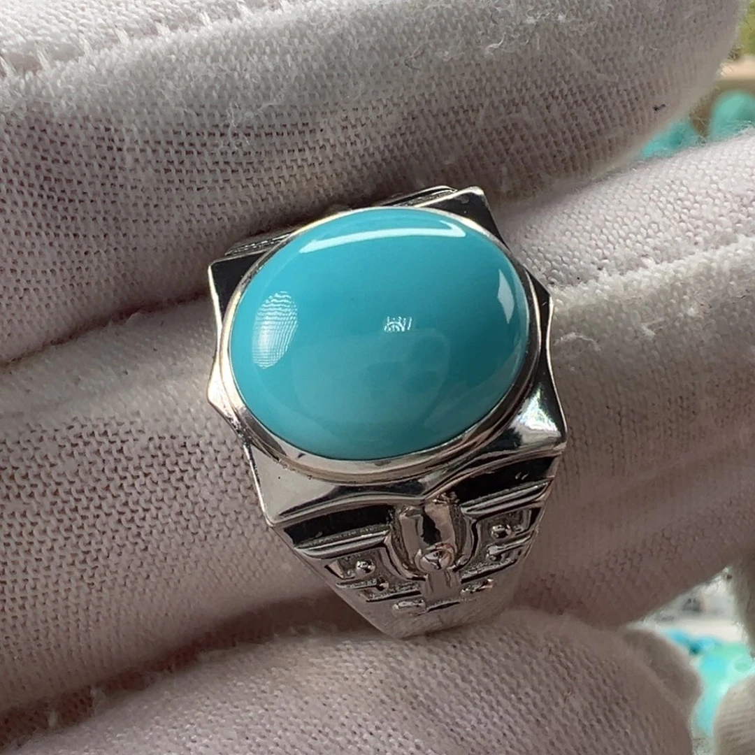 银S925镶嵌绿松石配饰