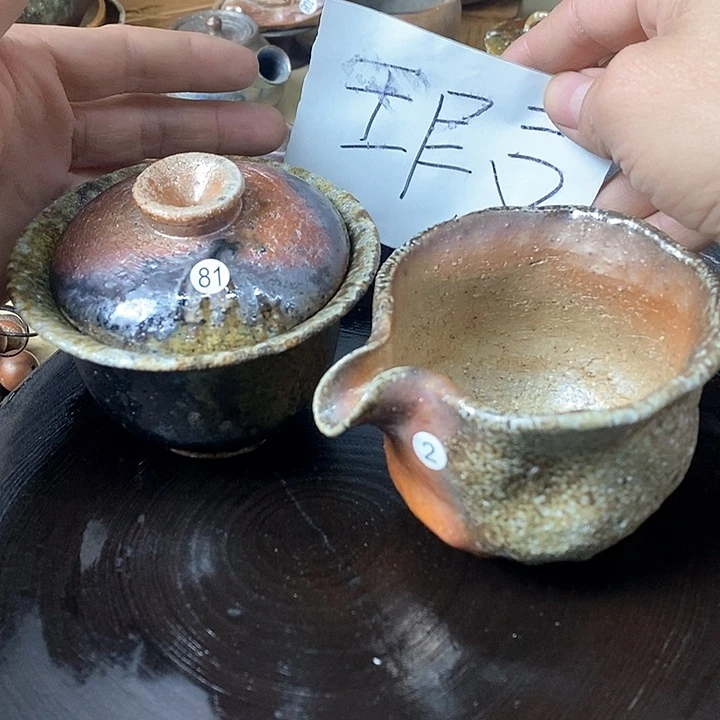 杯隔**海手工粗陶、柴烧茶器