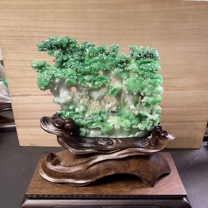 ￥***翡翠未镶嵌摆件翡翠