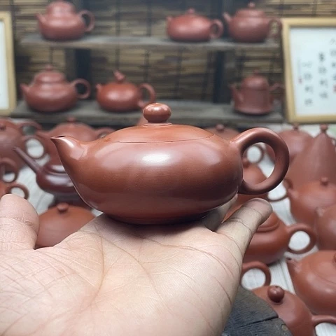 7*潮州手拉壶朱泥凤旅壶