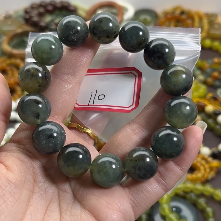 蛇纹石玉未镶嵌手链