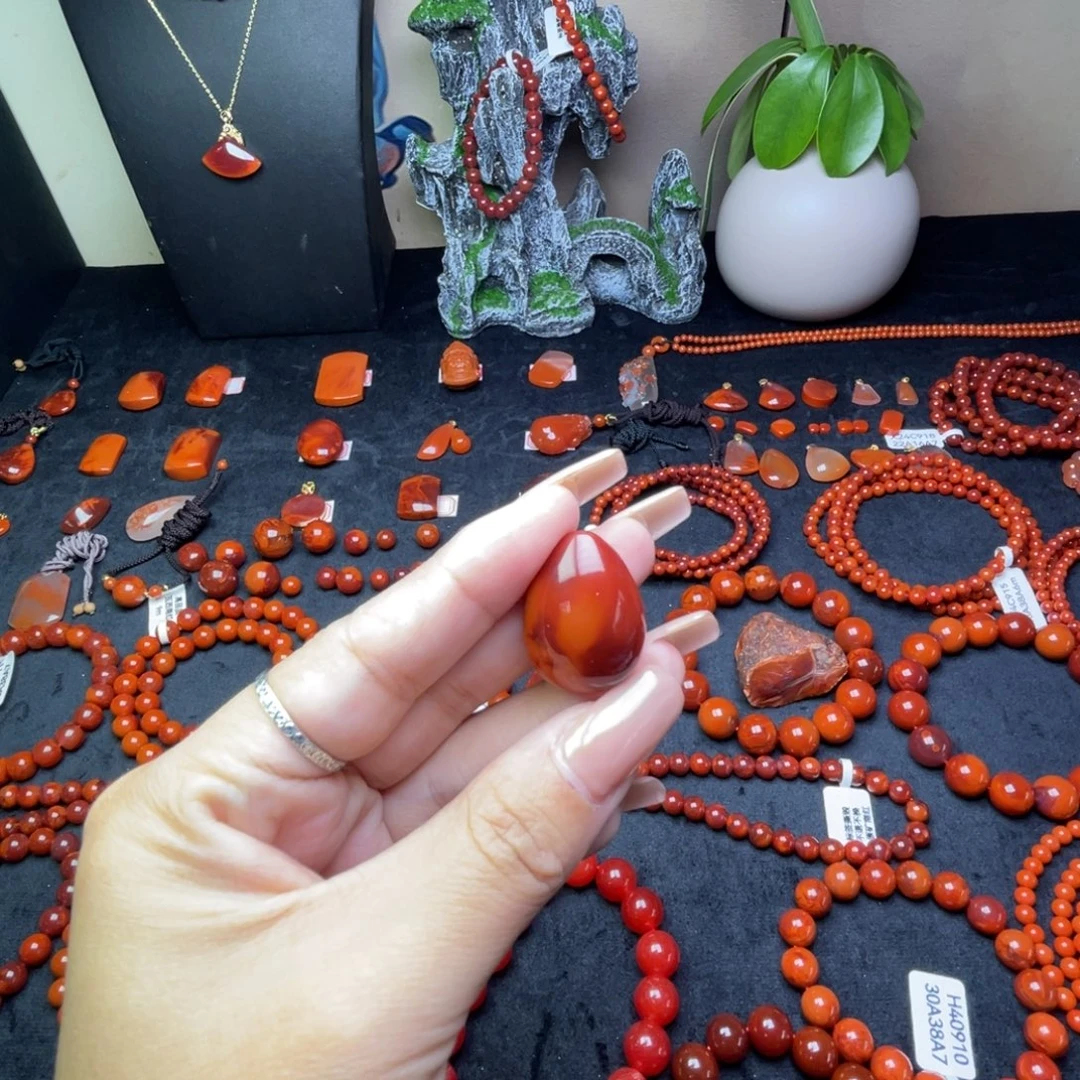 南红玛瑙未镶嵌吊坠原矿南红吊坠