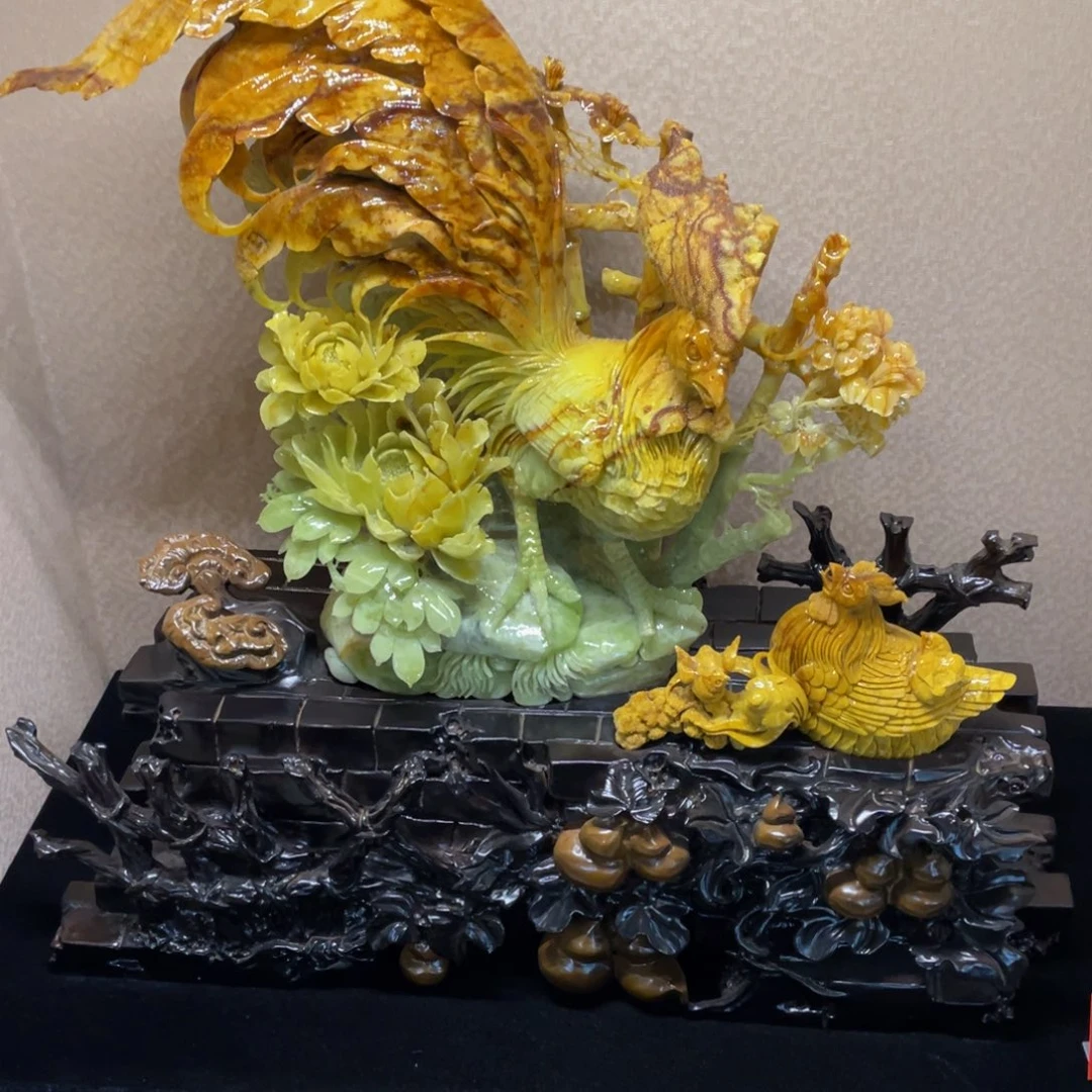 蛇纹石玉未镶嵌摆件