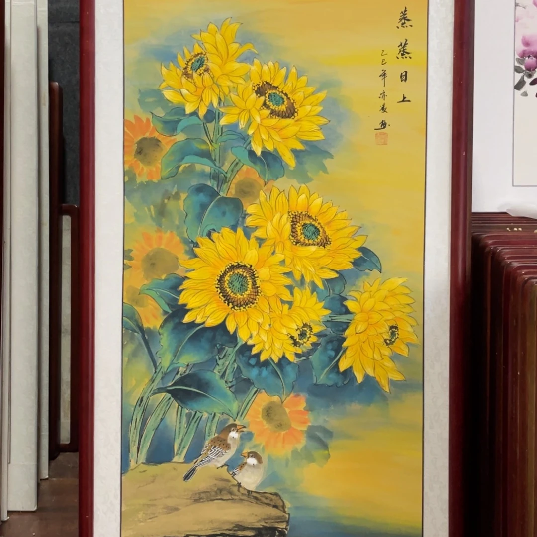 国画带框尺寸63*123厘米