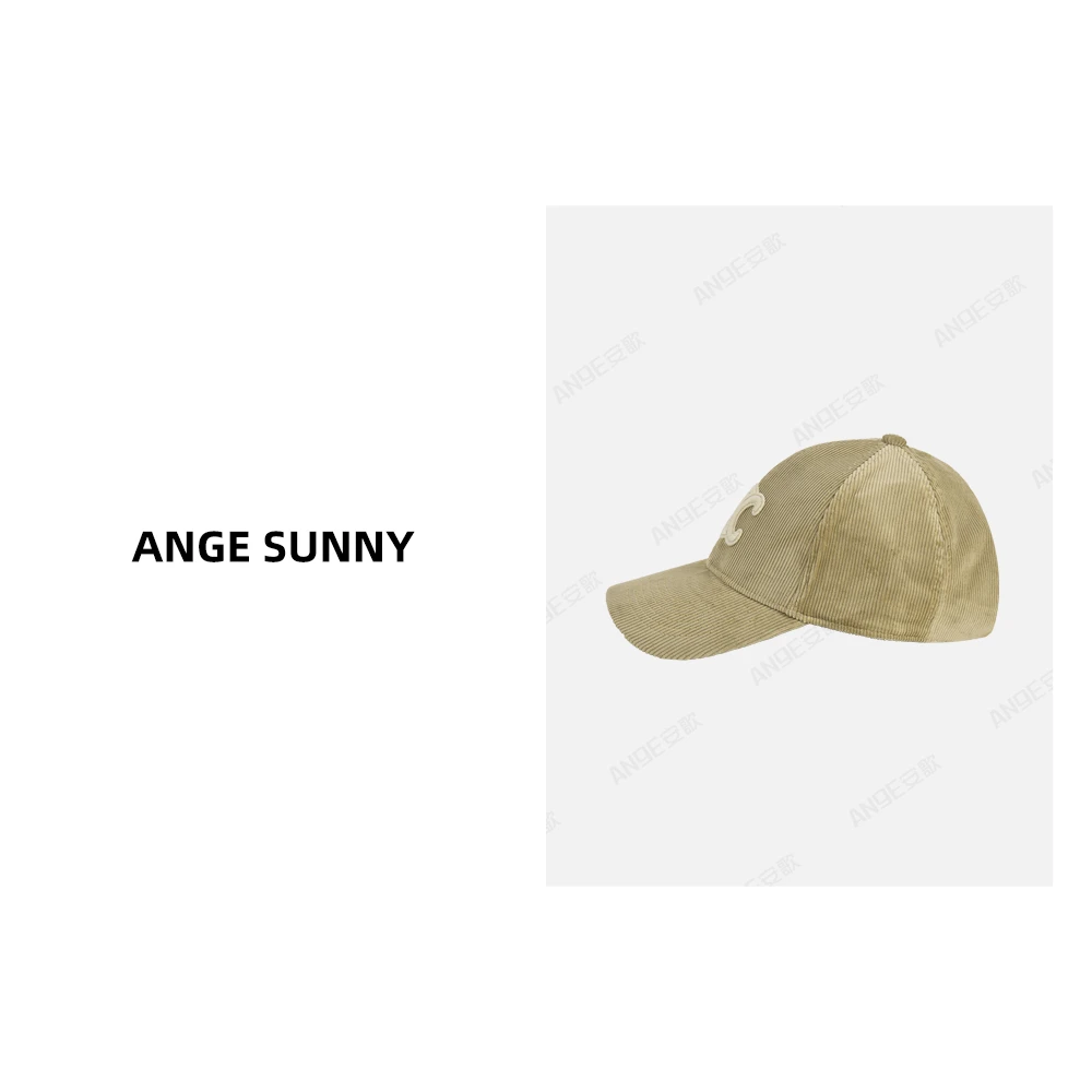 ANGE SUNNY【刘诗诗同款 灯芯绒棒球帽】凯旋门刺绣休闲百搭鸭舌帽