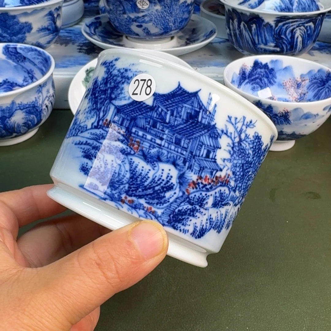 陶瓷景德镇纯手绘茶具圆圆278