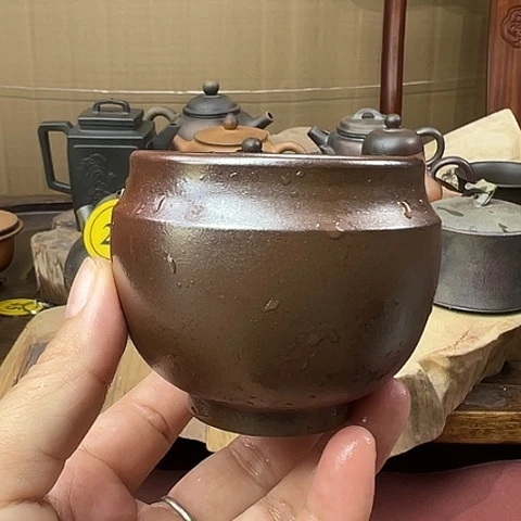 戬谷龙窑柴烧茶杯695