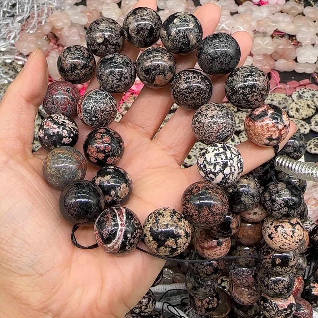 玛瑙/玉髓合金珠宝半成品海洋玛瑙18mm一条