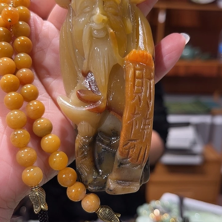 未镶嵌岫玉毛衣链