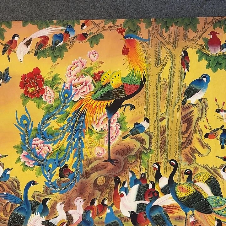 国画啊***龙百鸟1455555566666666