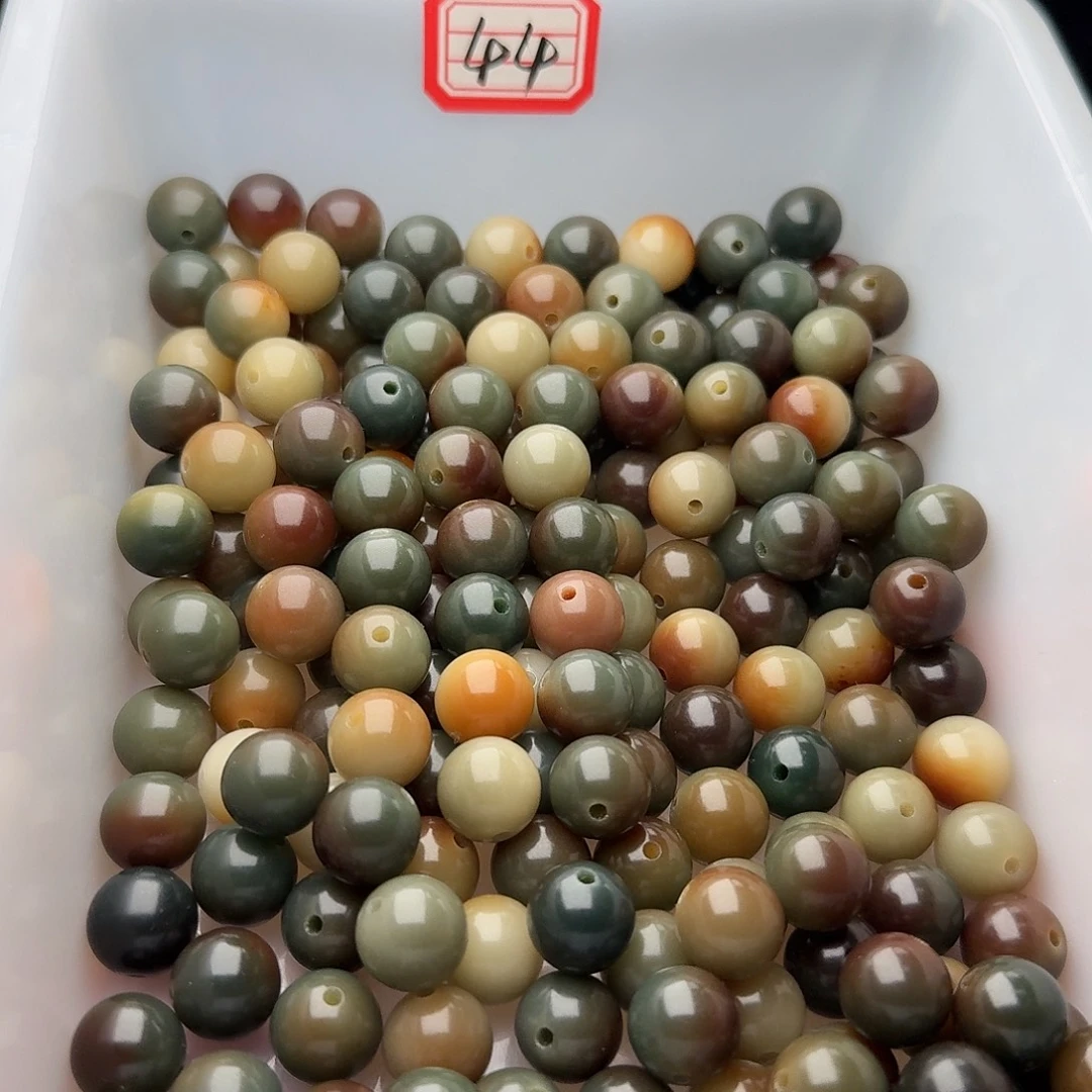 吊坠菩提根/象牙果50颗孔雀绿敦煌12圆