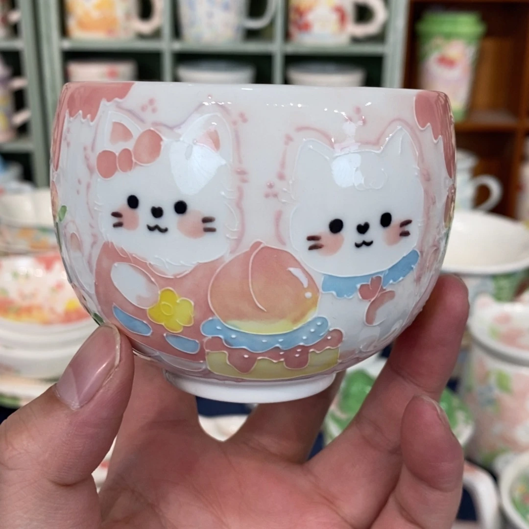 瓷片蛋糕小猫蛋杯福利