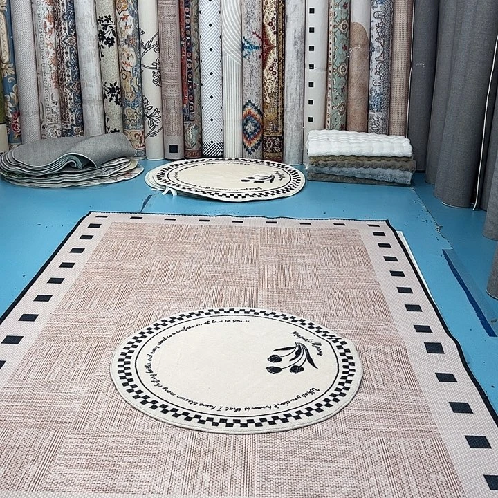 混纺加厚棉布底仿羊绒直径一米圆全新特价福利