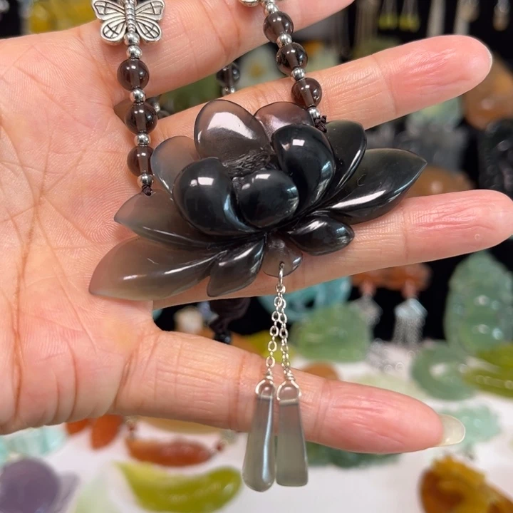 蛇纹石玉未镶嵌吊坠(赠链)