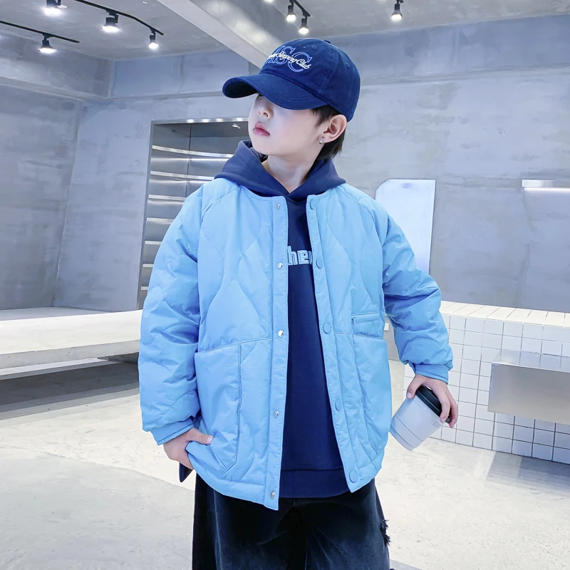 【现货现发】男童冬季帅气短款轻薄羽绒服2025新款儿童K244YRF4849