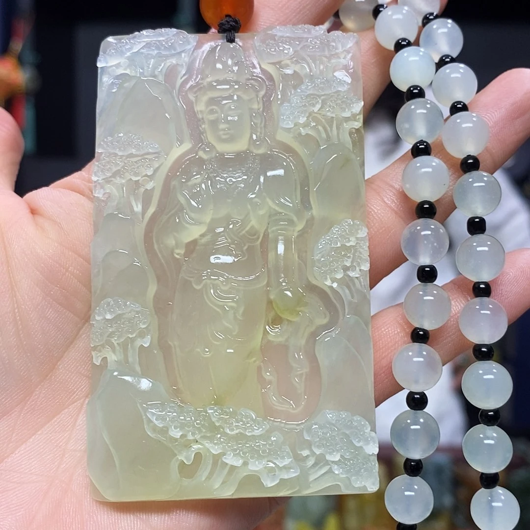 未镶嵌岫玉挂件吊坠