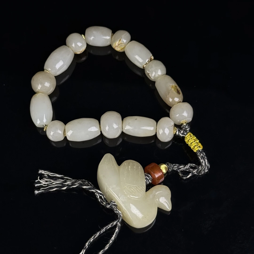 GM260286/清代和田玉手串