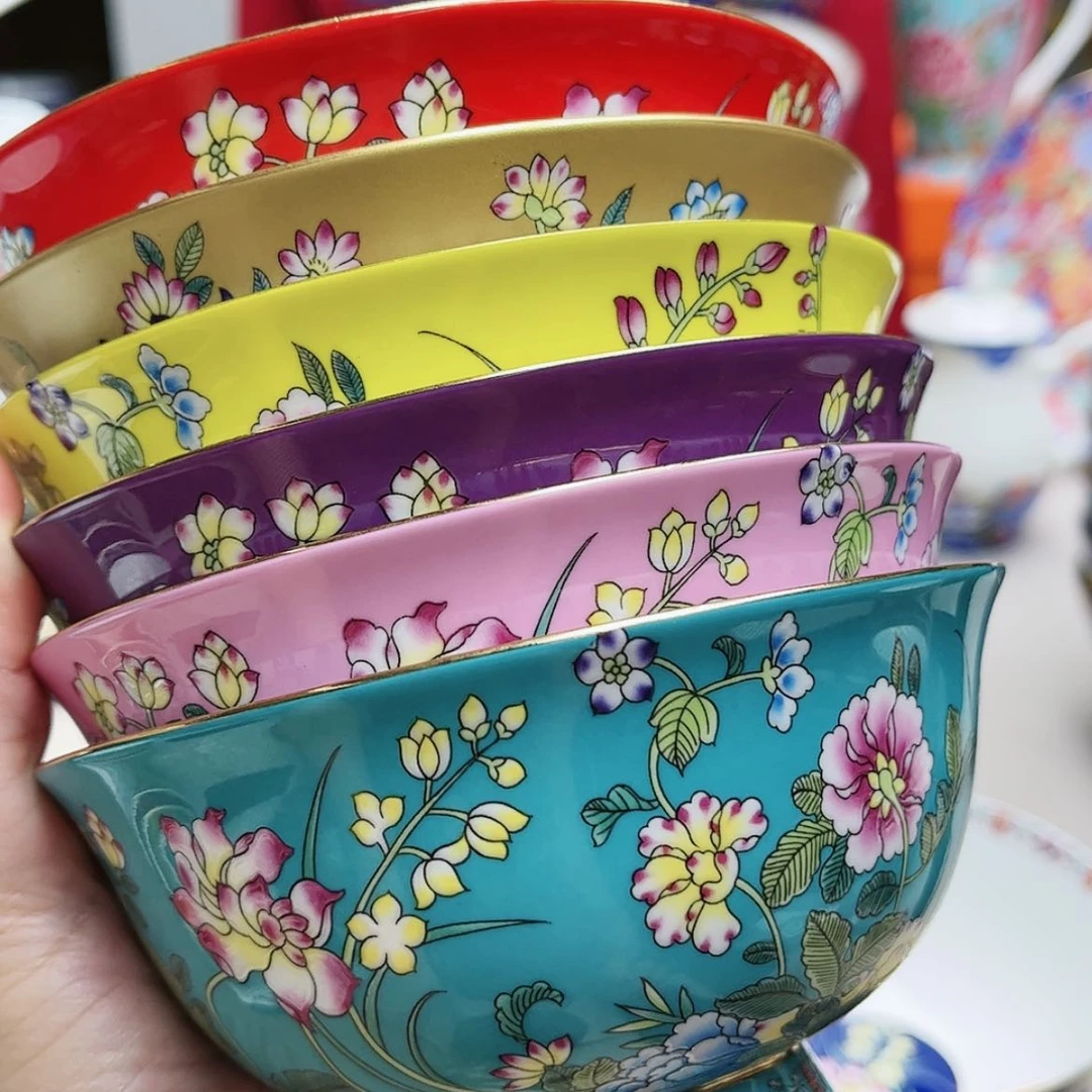 【闪购商品】珐琅4.5寸6个…………